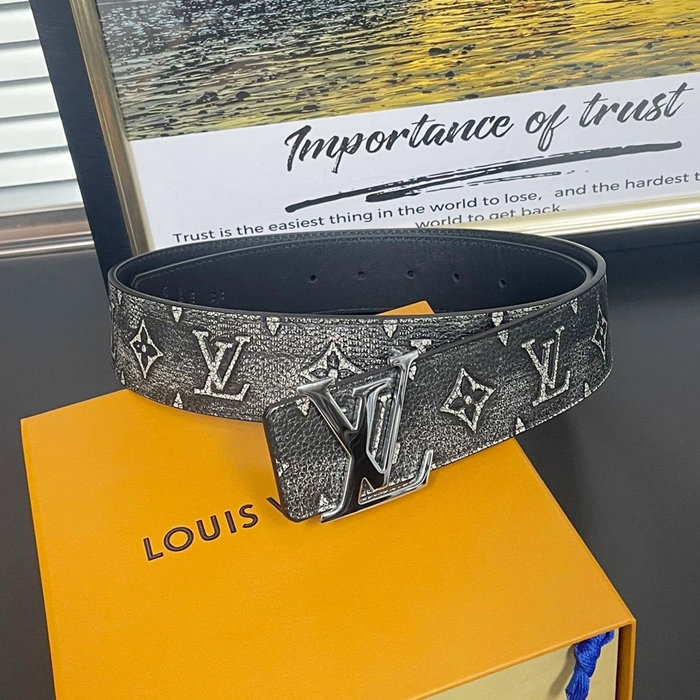 ルイヴィトン メンズ シグネチャー リバーシブル ブラック ベルト -  Belts - lv1027x