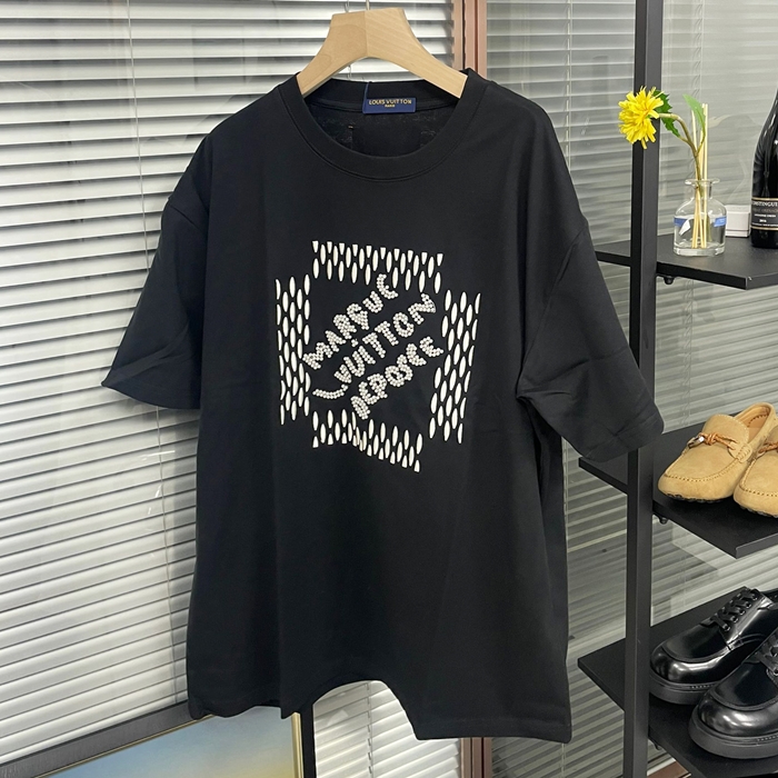 ルイヴィトン メンズ ブラック Tシャツ -   - lvc344X