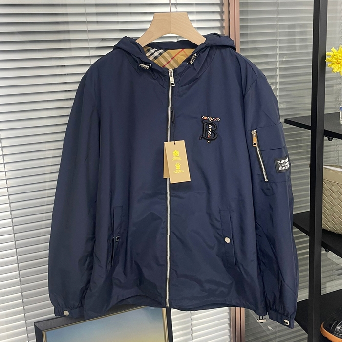 BurberryClassic- バーバリーメンズ クラシック カジュアル ジャケット Bur03577x.Sizeネイビー