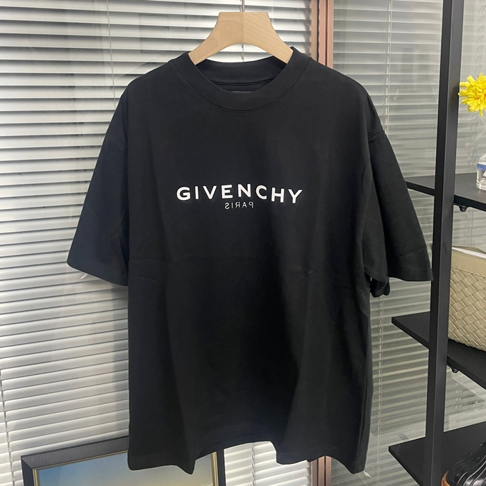 ジバンシィ メンズ クルーネック ブラック 半袖Tシャツ -  - giv0749x