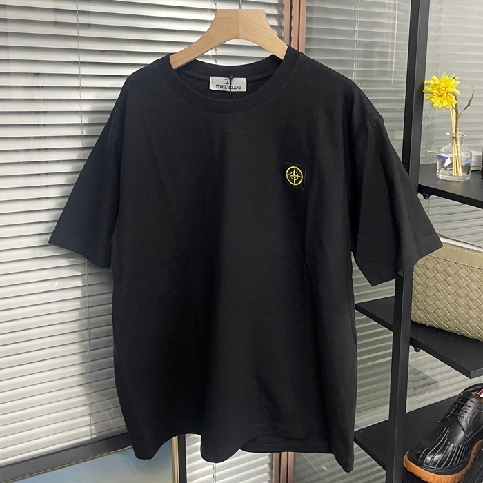 ストーンアイランド メンズ グレー クルーネック 半袖Tシャツ - Gray  - st53x