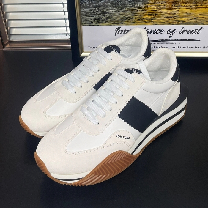 TomFord  ,TOMFS0008 - トムフォードメンズレザースニーカーホワイト