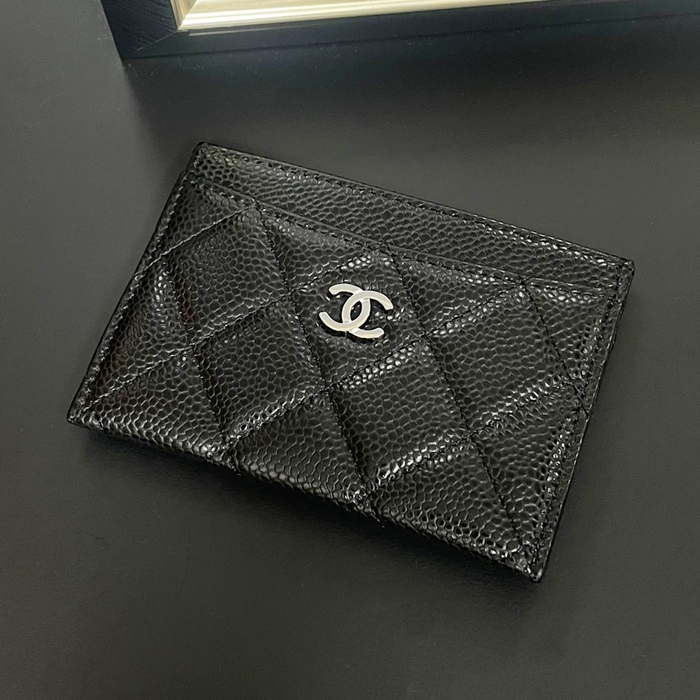 シャネルレディース クラシック ブラック カードスロット -  Card slot - ch23x