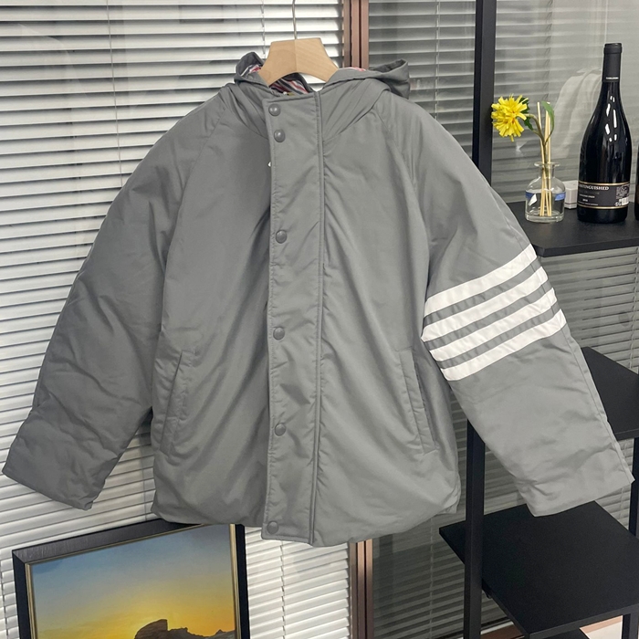 トムブラウン メンズ グレー ダウン パディング - Gray Padding - thom0672x