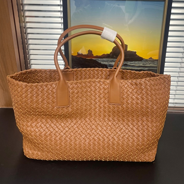 ボッテガヴェネタ レディース オレンジ カバ -  Burgundy Cabat - bvb256x