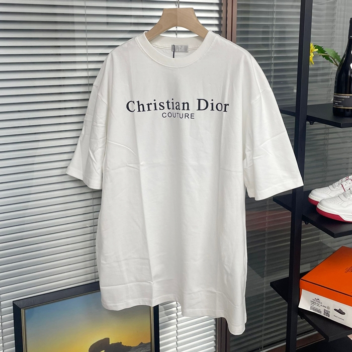 ディオール メンズ ホワイト 半袖Tシャツ -  White  - dic304x