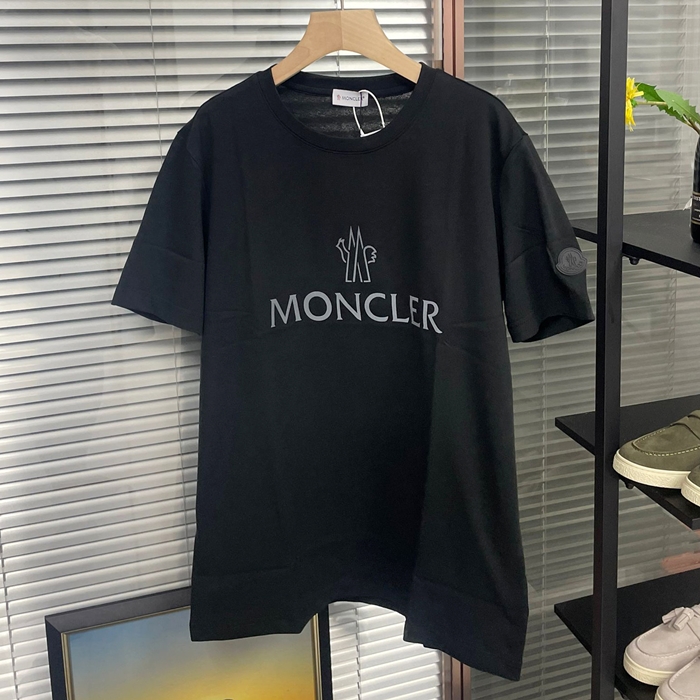 モンクレール メンズ ブラック 半袖Tシャツ -  - moc418x