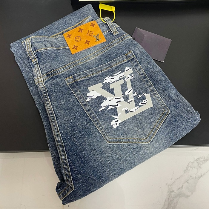 ルイヴィトン メンズ ブルー ジーンズ -   - lv771x