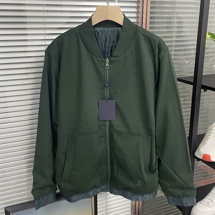 ルイヴィトン メンズ グリーン リバーシブル ジャケット -  Green - lvc494x