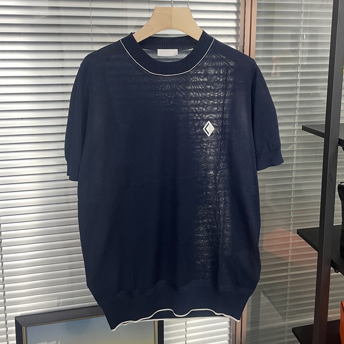 ディオール メンズ ネイビー 半袖Tシャツ -   - dic519x