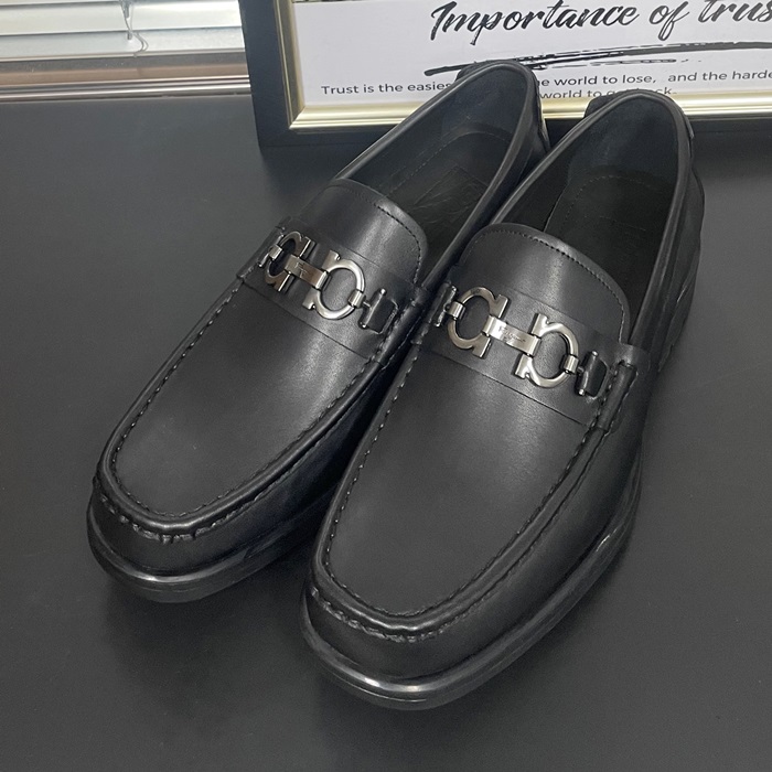  - フェラガモメンズ レザーローファーFGMS0494,ブラック