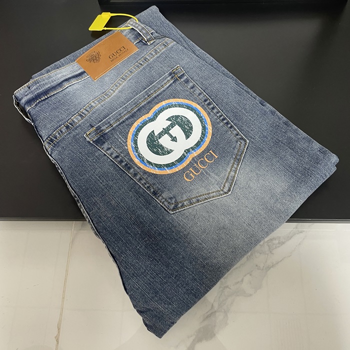 2023 グッチ メンズ ブルー ジーンズ - - gu111x