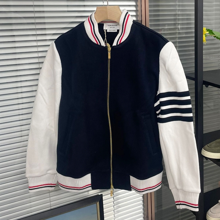 Classic- トムブラウンメンズ クラシック カジュアル ジャケット Thom01047x.Size(m - 2xl).ブラック