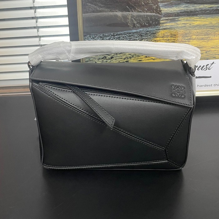 ロエベ レディース ブラック パズルバッグ -  Puzzle - lob950x