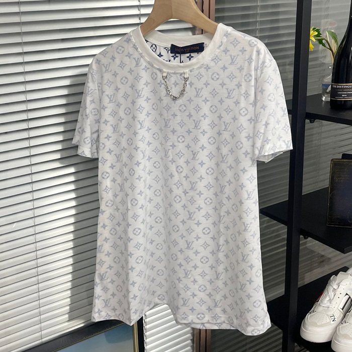 ルイヴィトン レディース ホワイト 半袖Tシャツ - White  - lvc619x