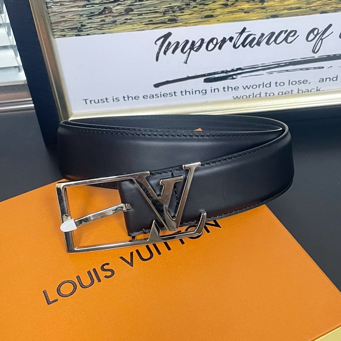 ルイヴィトン メンズ ブラック ベルト -  Belts - ba23x