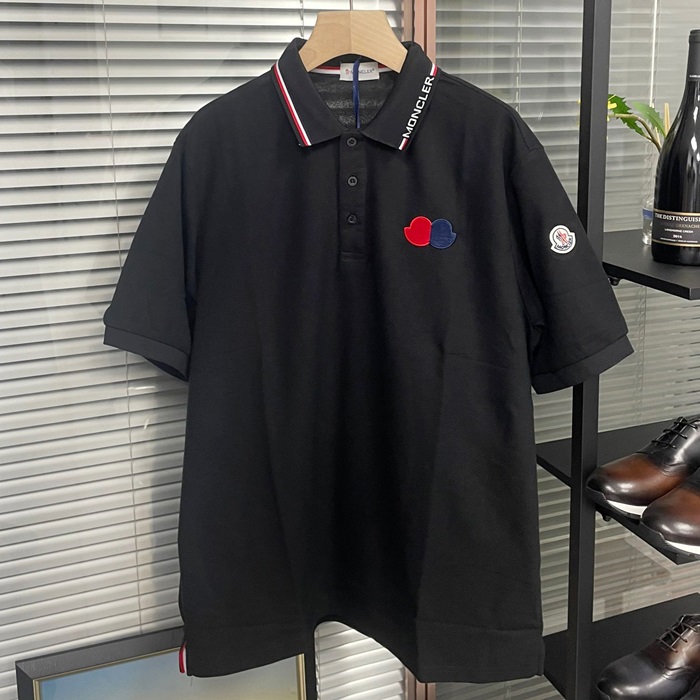  Short モンクレールメンズ LOGO クルーネック 半袖Tシャツ Moc02190x Size(s - xl) (ブラック/ホワイト/グレー)