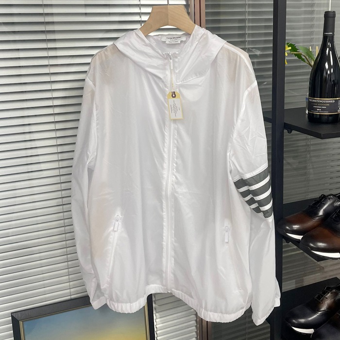 Classic- トムブラウンメンズ クラシック カジュアル ジャケット Thom0679x.ホワイト