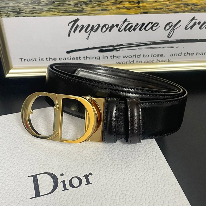   Belt,3.5cm - ディオールメンズレザーベルト,3.5cm,DIOBT0046,ブラック