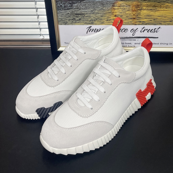 エルメス ユニセックス バウンシング スニーカー  - White  - he324x