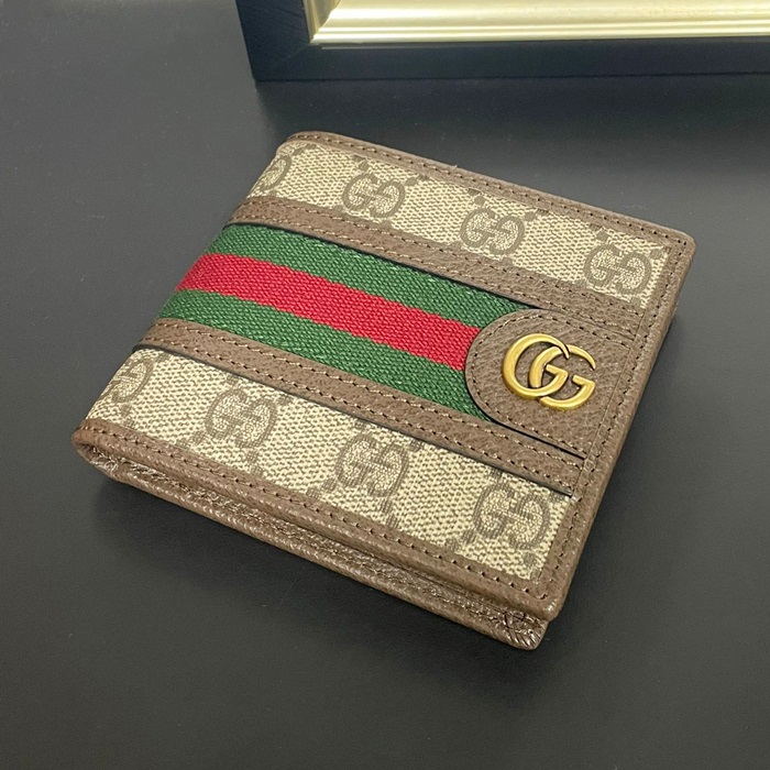 ,11cm - グッチメンズ 二つ折り財布,11cm,GUW0169,ブラウン