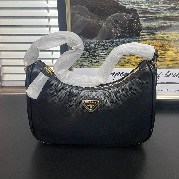 プラダ レディース ブラック ショルダーバッグ -  - pr266x