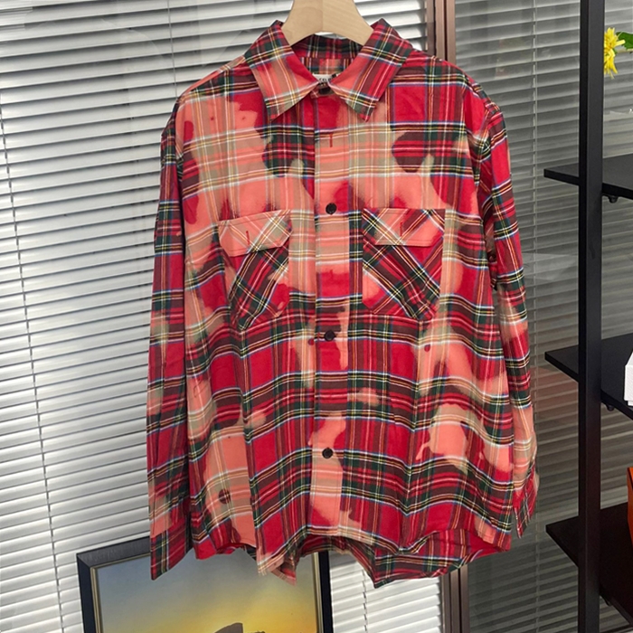 セリーヌ メンズ レッド シャツ - Red Shirts - cec354x