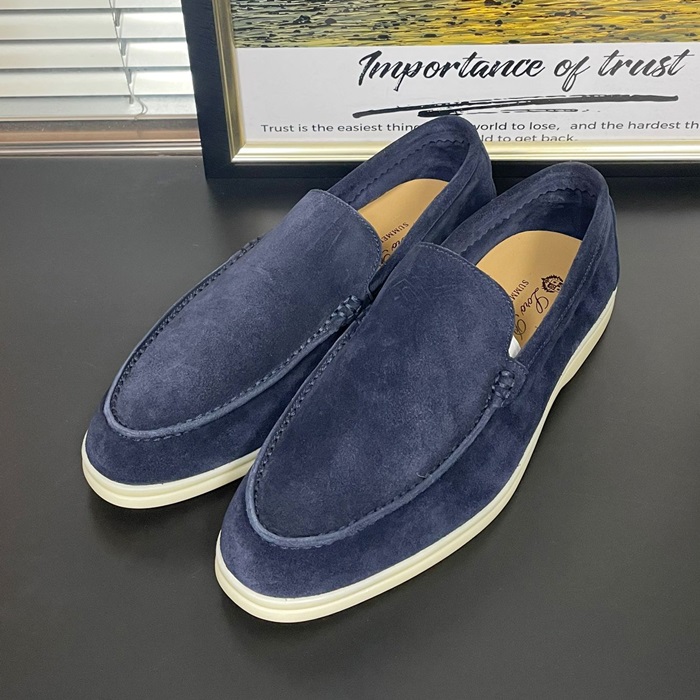 ルルレモン メンズ ネイビーローファー -  Navy- lp17x