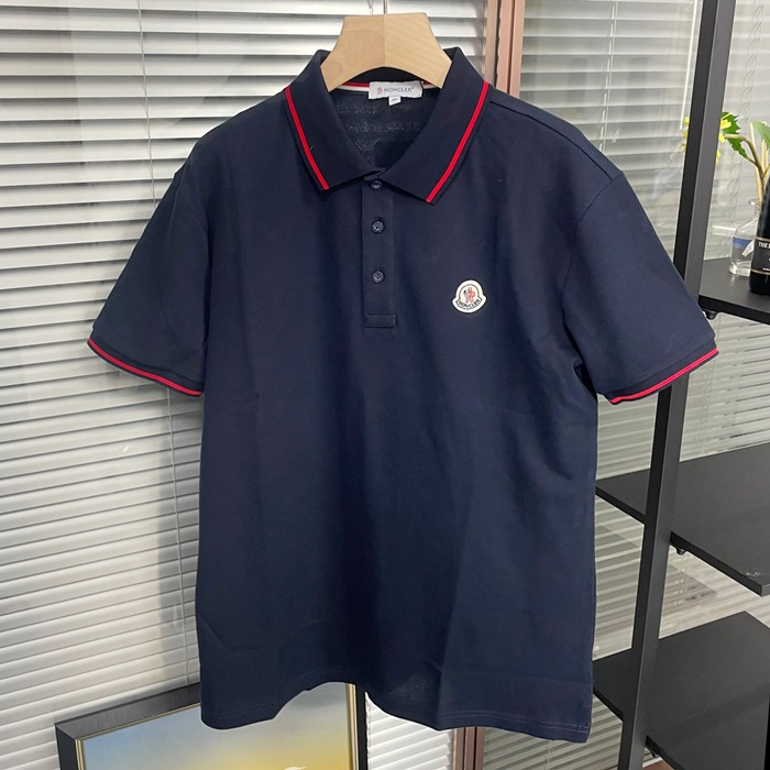 モンクレール メンズ ブラック ポロ 半袖Tシャツ -  - moc02475x