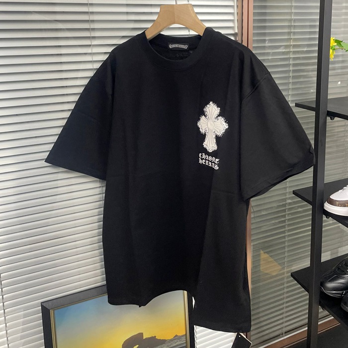 クロムハーツ メンズ ブラック 半袖Tシャツ -  - chc649x