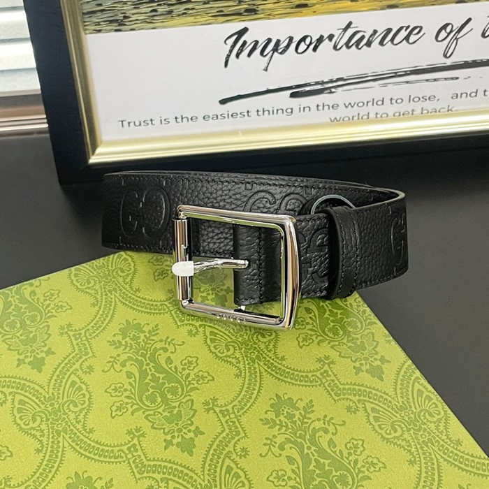 グッチ メンズ モダン ブラック ベルト -Belts - be01x