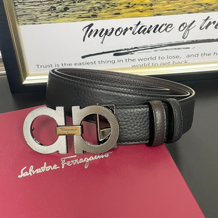   Belt,3.5cm,FERBT0094 - フェラガモメンズレザーベルト,3.5cm,ブラック