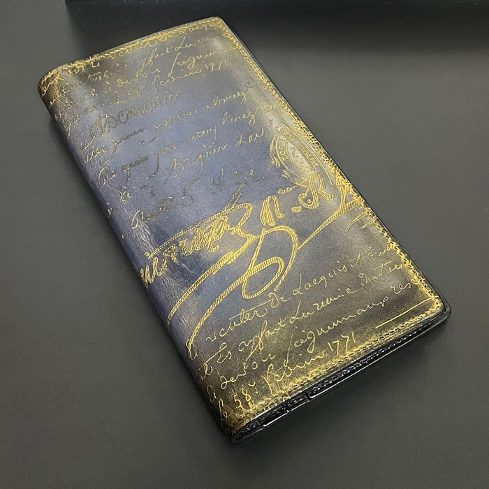  Custom Leater , 19cm - ベルルッティ  長財布, 19cm, BLTW0005,ブルー