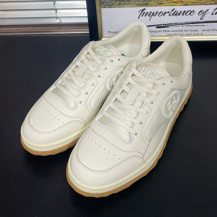 グッチ ユニセックス ホワイト スニーカー -White - gu608X