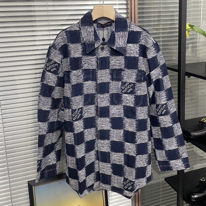 ルイヴィトン メンズ ブルー シャツ -   Shirts - lvc198x