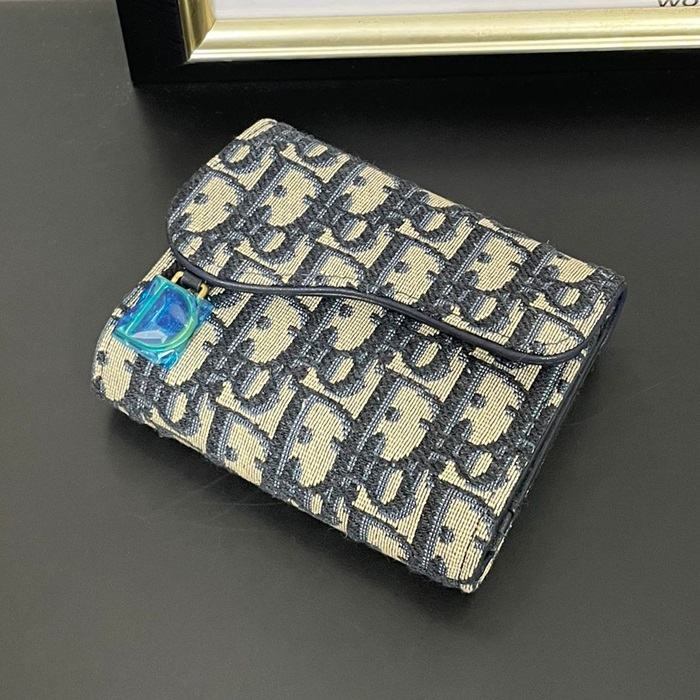 ディオール レディース ネイビー オブリーク 財布 -   s - diw40x