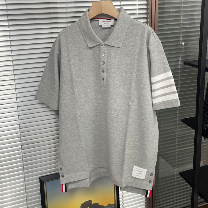 Thom browneShort Sleeved Clothes&Half - トムブラウンメンズ カジュアル トレーニング 半袖Tシャツ&ハーフパンツ Thom0837x.Size(m - 2xl).グレー