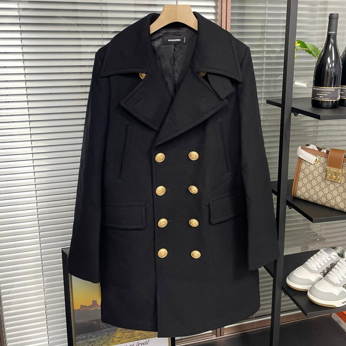 ディースクエアード2 メンズ ブラック コート - Dsquared2  - d2c22x