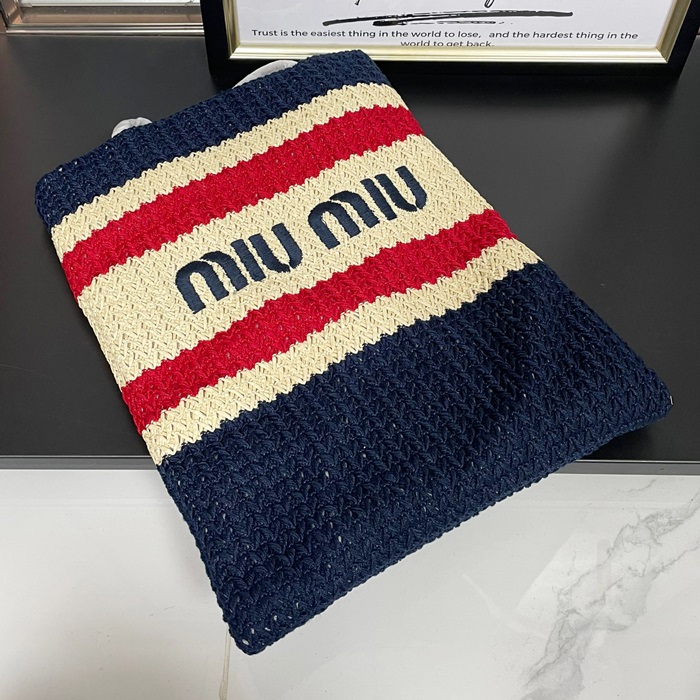 Crochet Tot - ミュウミュウ クロシェ コットン トートバッグ, MIUB0389