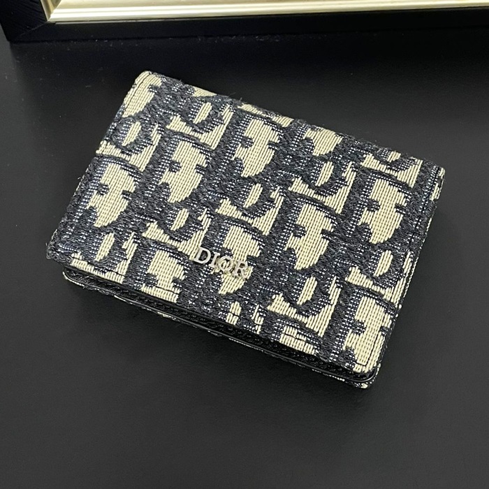 ディオール メンズ ネイビー カード財布 -  Card s - di819x