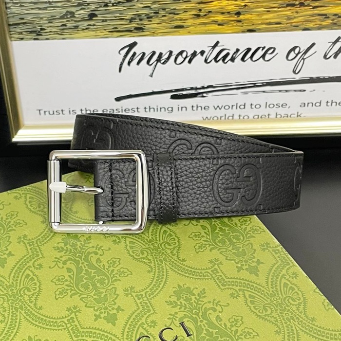 グッチ メンズ モダン ブラック ベルト -Belts - be01x