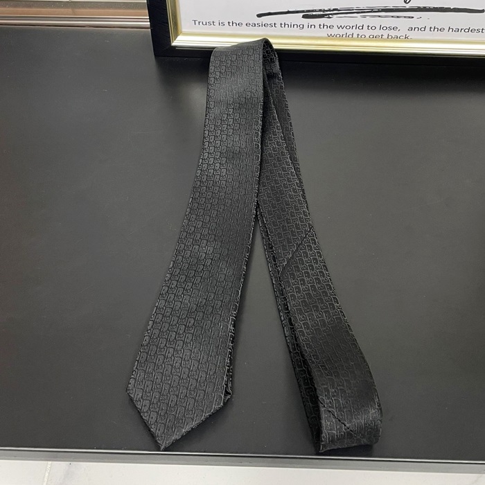 DIOR MENS NECKTIE NAVY DIO001 - ディオール メンズ ネクタイ ネイビー/ブラック