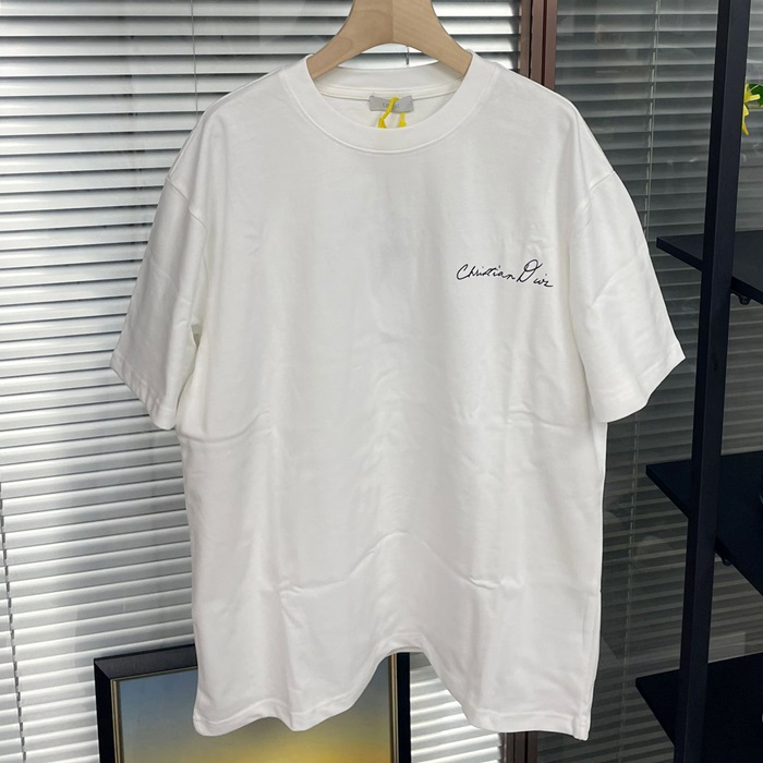 ディオール メンズ ホワイト 半袖Tシャツ -  White  - dic634x