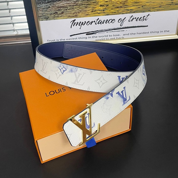   Belt,3.0cm,LOUBT0223 - ルイヴィトンレディースレザーベルト,3.0cm,ホワイト