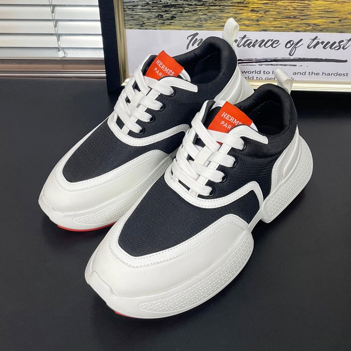 エルメス ユニセックス ブラック スニーカー -  - he196x