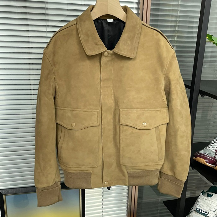 ベルルッティ メンズ キャメル レザージャケット - Camel - ber198x