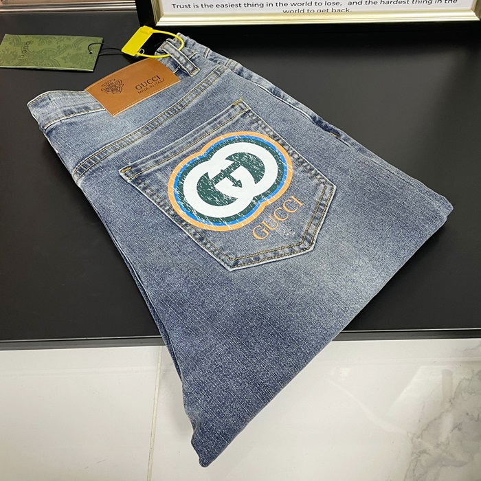 2023 グッチ メンズ ブルー ジーンズ - - gu111x