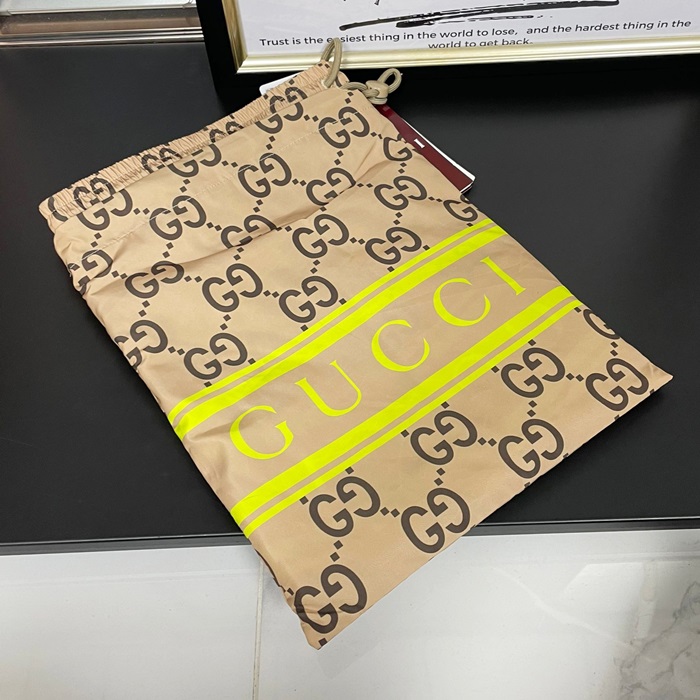 グッチ メンズ カジュアル キャメル ハーフパンツ - Camel Half-pants - guc04640x