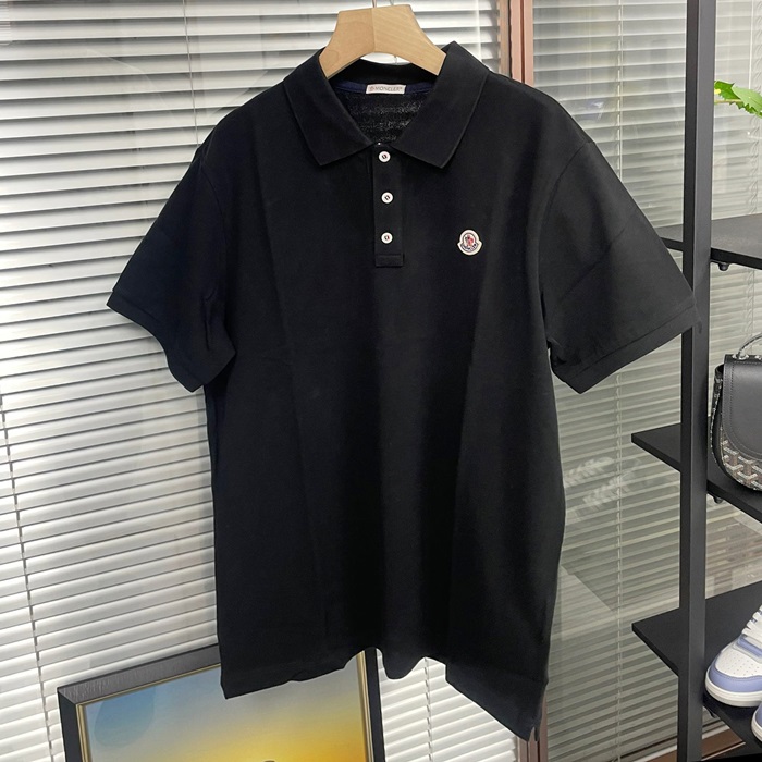 モンクレール メンズ ブラック ポロ 半袖Tシャツ -  - moc434x