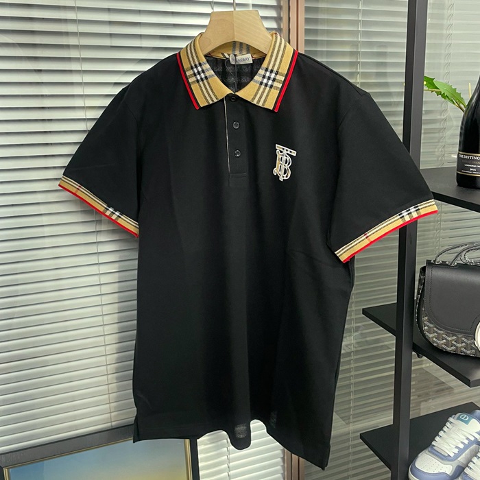 バーバリー ユニセックス ブラック ポロ 半袖Tシャツ - - Bur04358